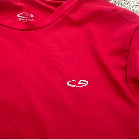 Champion Kids XL Red Long Sleeve Athletic Shirt | Moisture Wicking - Picture 3 of 5